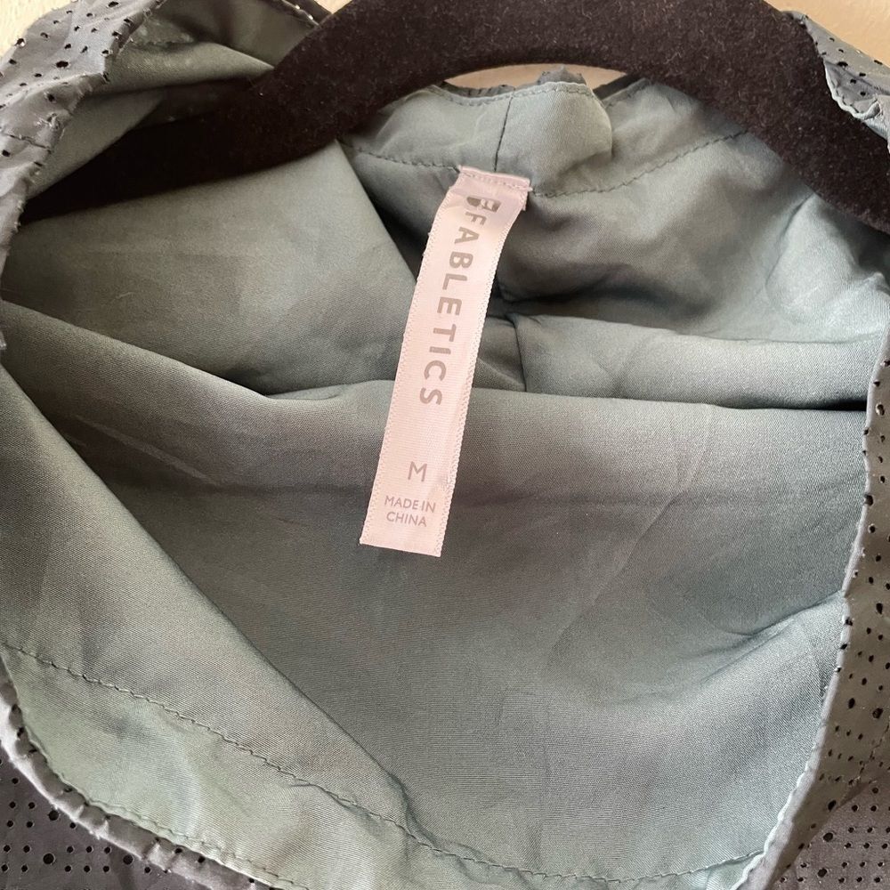 Fabletics Liora Mesh Pullover Cinch Waist Dark Gr… - image 8